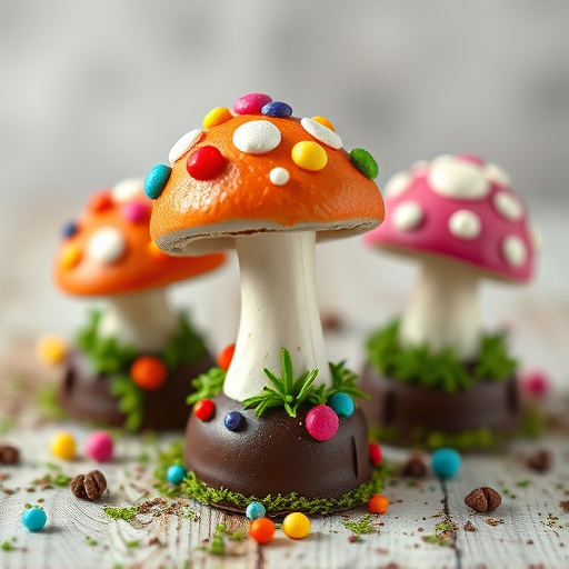 Colorful Magic Mushroom Chocolates