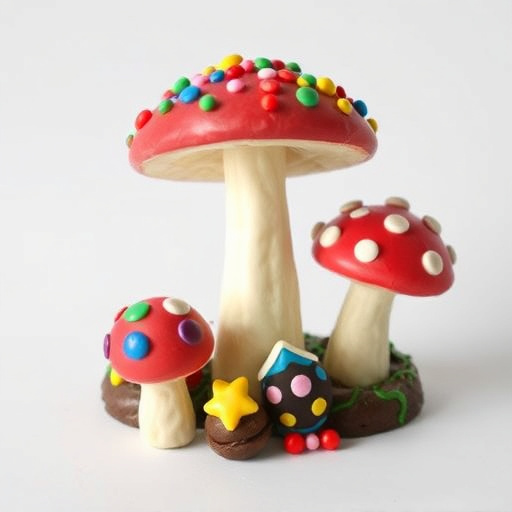 Colorful Magic Mushroom Chocolates