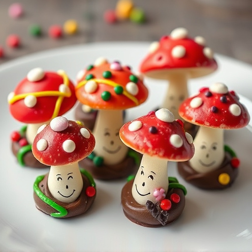 Colorful Magic Mushroom Chocolates