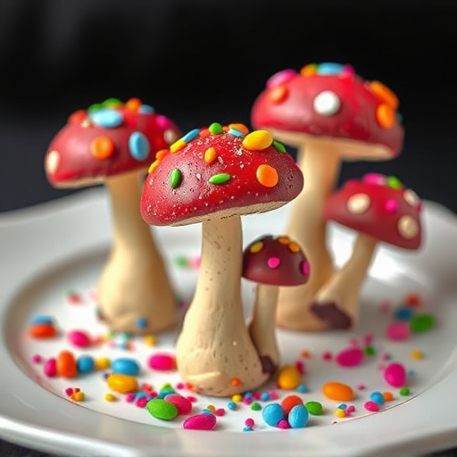 Colorful Magic Mushroom Chocolates