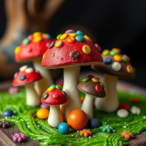 Colorful Magic Mushroom Chocolates