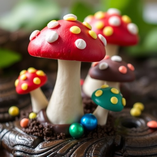 Colorful Magic Mushroom Chocolates