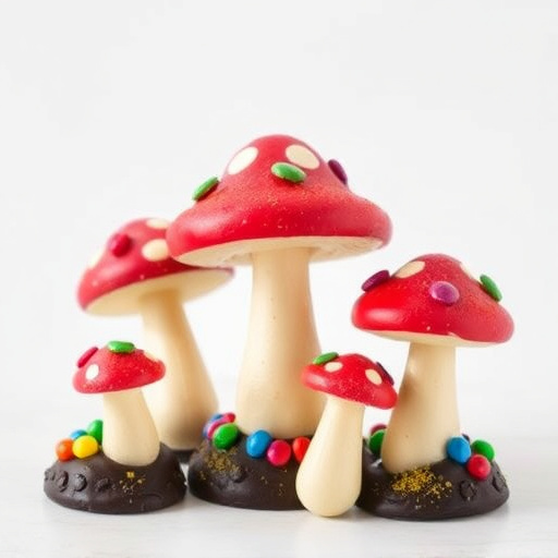 Colorful Magic Mushroom Chocolates
