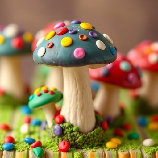 Colorful Magic Mushroom Chocolates
