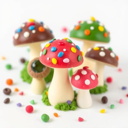 Colorful Magic Mushroom Chocolates