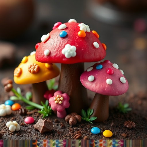 Colorful Magic Mushroom Chocolates