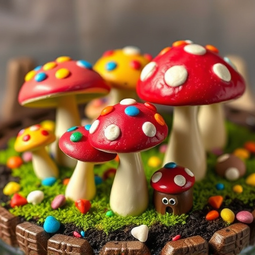 Colorful Magic Mushroom Chocolates