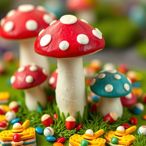 Colorful Magic Mushroom Chocolates