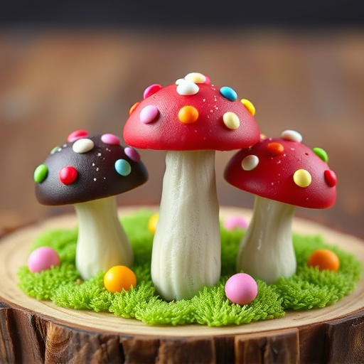 Colorful Magic Mushroom Chocolates