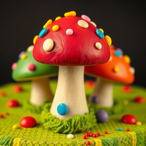Colorful Magic Mushroom Chocolates