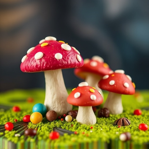 Colorful Magic Mushroom Chocolates