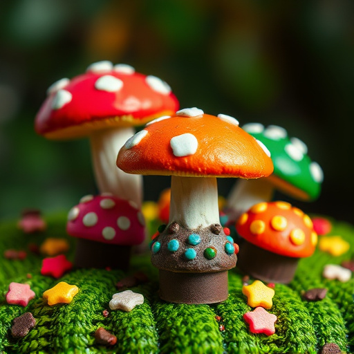 Colorful Magic Mushroom Chocolates