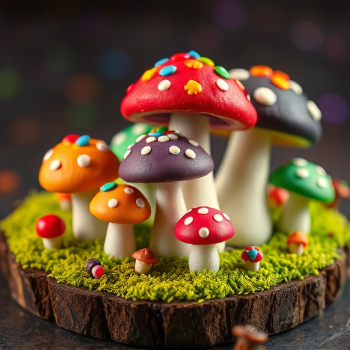 Colorful Magic Mushroom Chocolates
