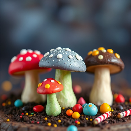 Colorful Magic Mushroom Chocolates