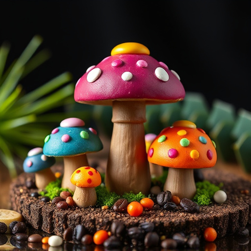 Colorful Magic Mushroom Chocolates
