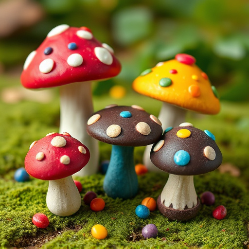 Colorful Magic Mushroom Chocolates