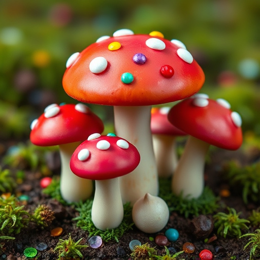 Colorful Magic Mushroom Chocolates