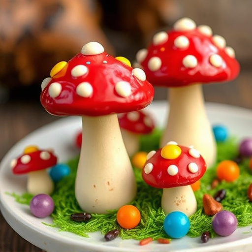 Colorful Magic Mushroom Chocolates