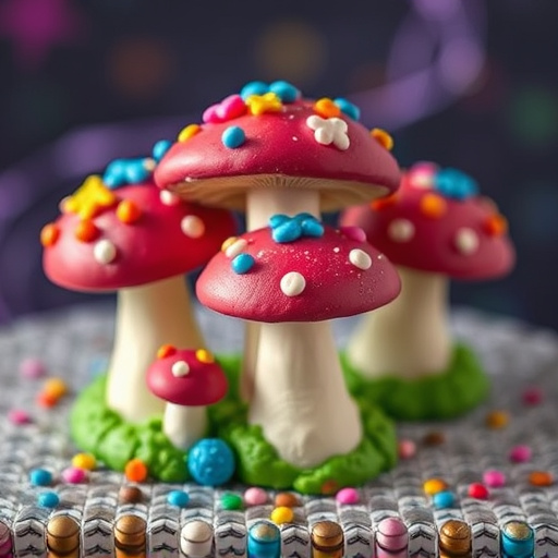 Colorful Magic Mushroom Chocolates