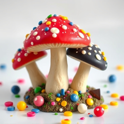 Colorful Magic Mushroom Chocolates