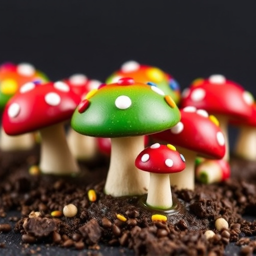 Colorful Magic Mushroom Chocolates