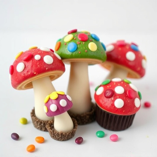 Colorful Magic Mushroom Chocolates