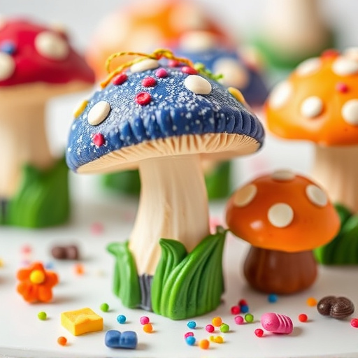 Colorful Magic Mushroom Chocolates