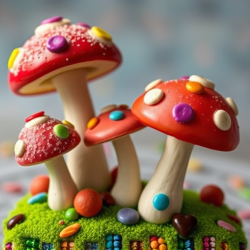 Colorful Magic Mushroom Chocolates