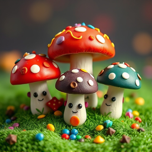 Colorful Magic Mushroom Chocolates