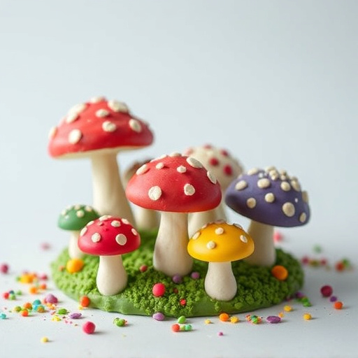 Colorful Magic Mushroom Chocolates