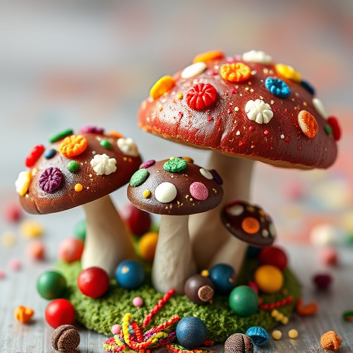 Colorful Magic Mushroom Chocolates