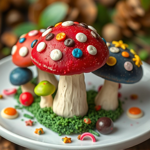Colorful Magic Mushroom Chocolates