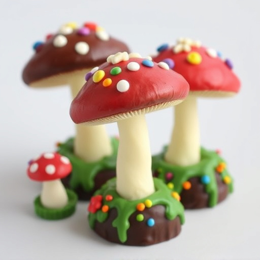 Colorful Magic Mushroom Chocolates