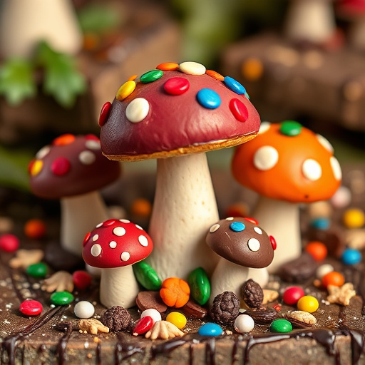 Colorful Magic Mushroom Chocolates