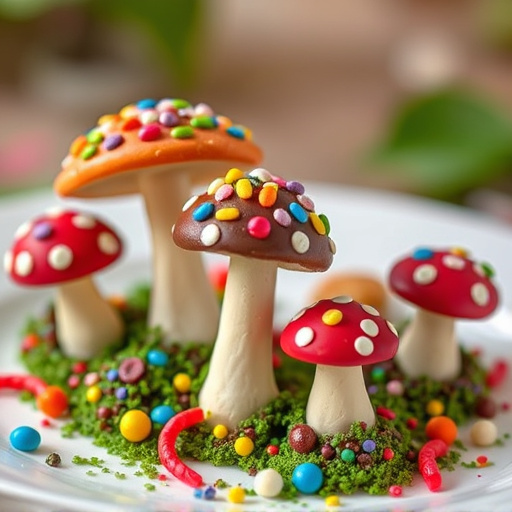 Colorful Magic Mushroom Chocolates