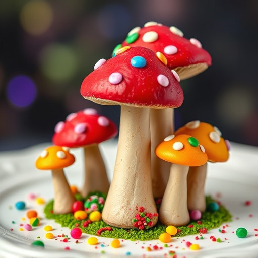 Colorful Magic Mushroom Chocolates