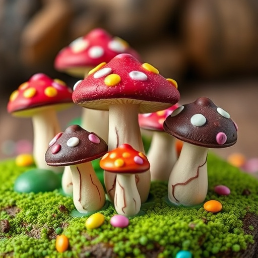 Colorful Magic Mushroom Chocolates