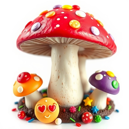 Colorful Magic Mushroom Chocolates