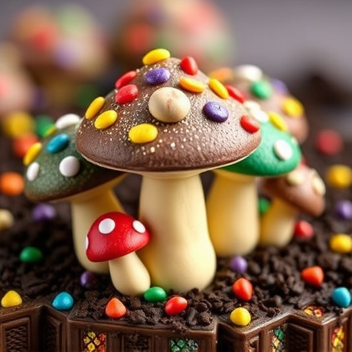 Colorful Magic Mushroom Chocolates