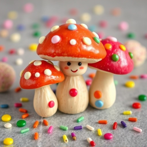 Colorful Magic Mushroom Chocolates