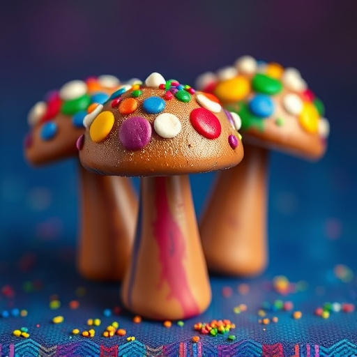 Colorful Magic Mushroom Chocolates