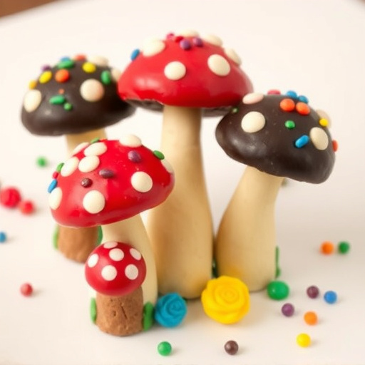 Colorful Magic Mushroom Chocolates