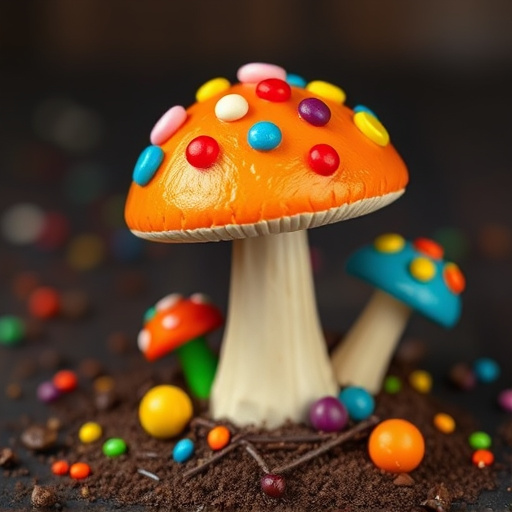 Colorful Magic Mushroom Chocolates