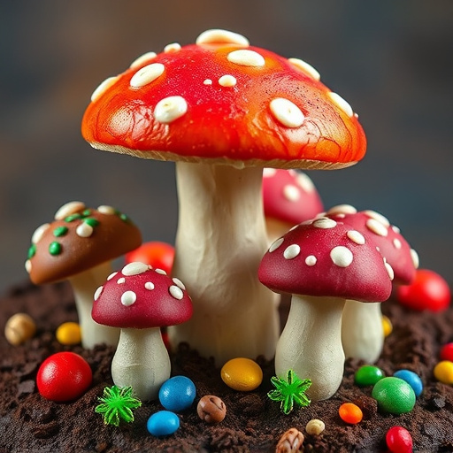 Colorful Magic Mushroom Chocolates