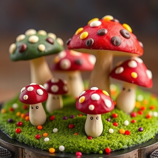 Colorful Magic Mushroom Chocolates