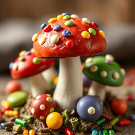 Colorful Magic Mushroom Chocolates