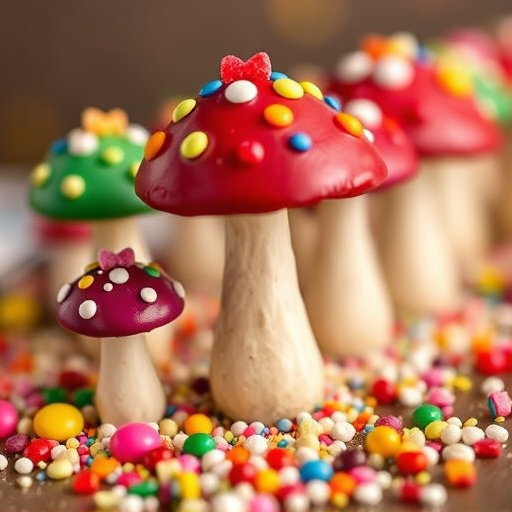 Colorful Magic Mushroom Chocolates