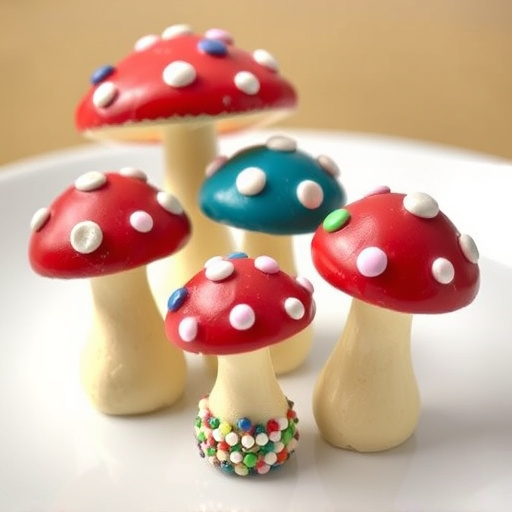 Colorful Magic Mushroom Chocolates
