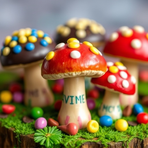 Colorful Magic Mushroom Chocolates