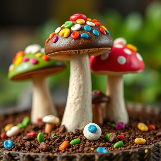 Colorful Magic Mushroom Chocolates